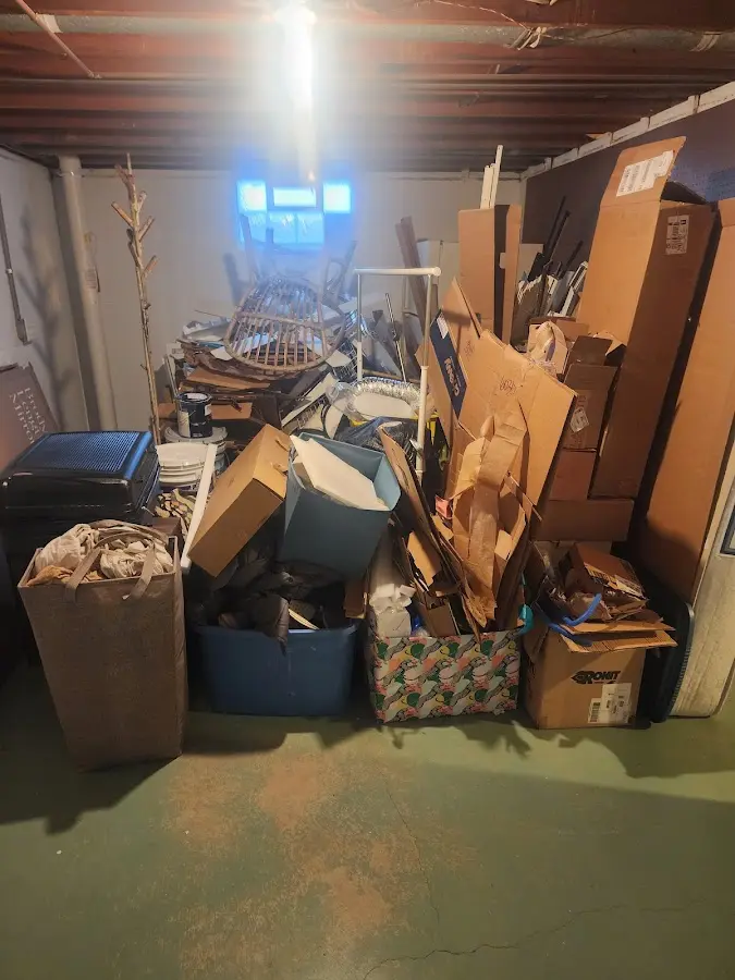 Roll-off dumpster container at job site for Yard Waste Dumpster Rental in Wells Branch